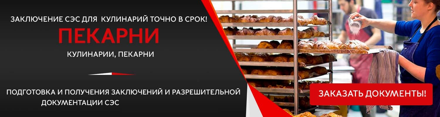 Документы для открытия пекарни в Дзержинском